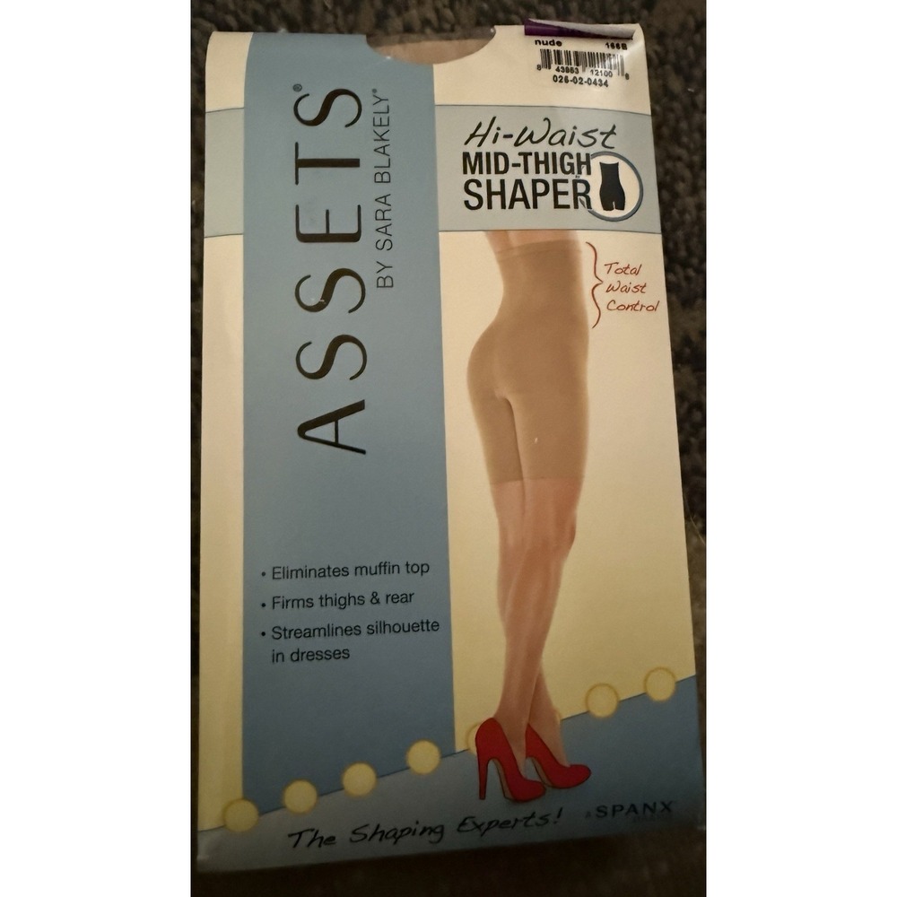 ASSETS by Sara Blakely SPANX High-Waist Mid-Thigh Shaper Size 5 Nude 166B
